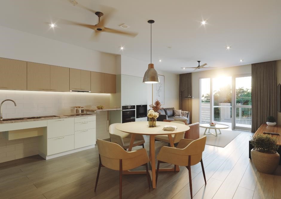 Kitchen, Dinning, living